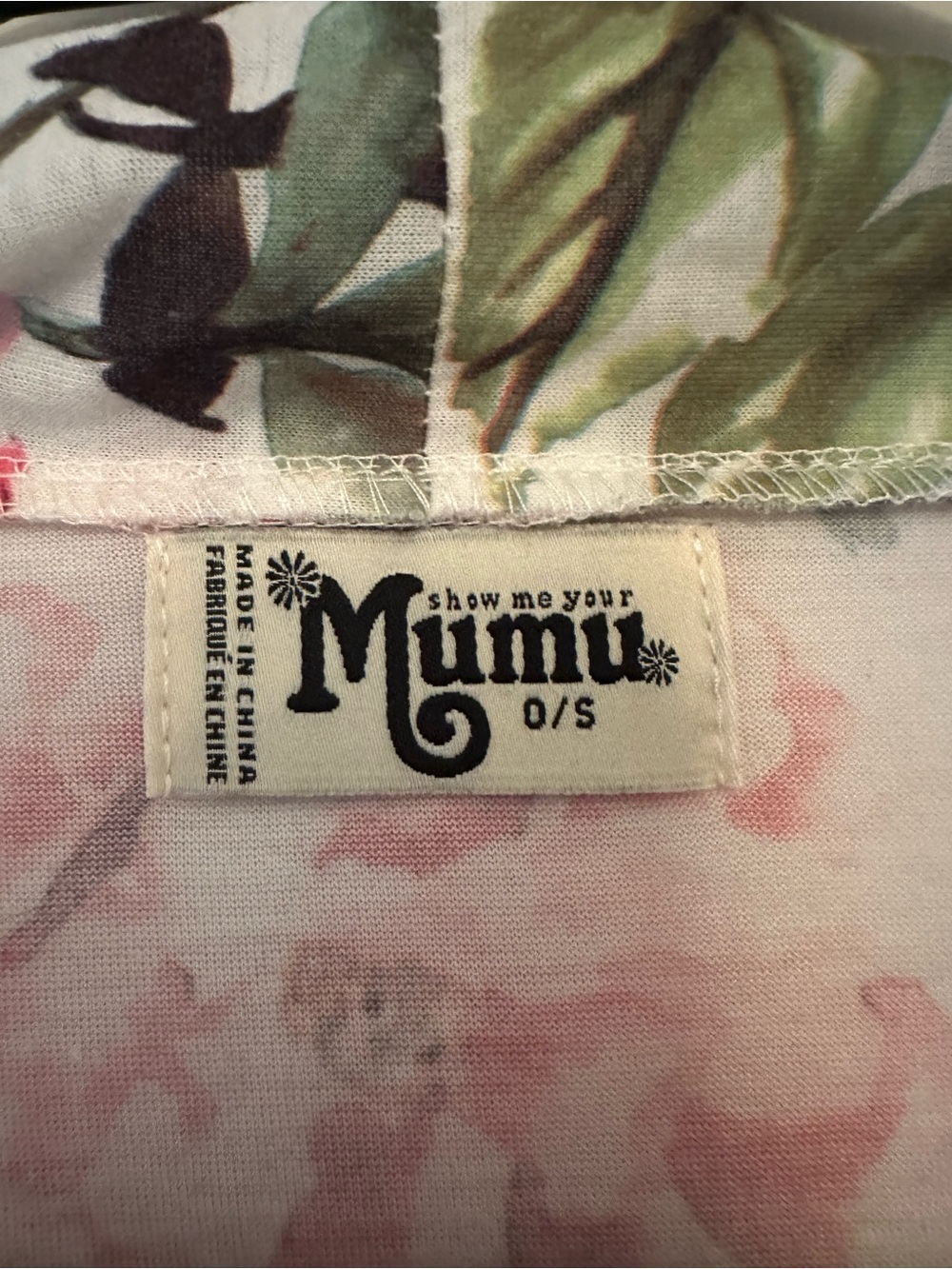 Show Me Your MuMu Floral Open-Front Kimono in Pink & Green - Picture 2 of 5